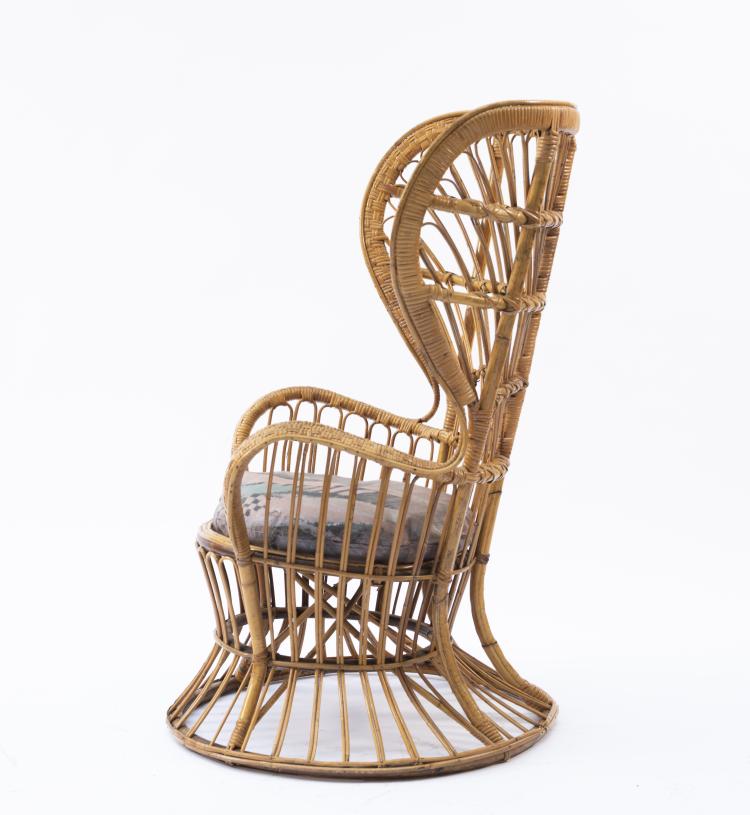 Bild 1 zu Objekt, Wicker chair, c. 1950, Gio Ponti, Bonacina, Vittorio & C., Como, 151B 328