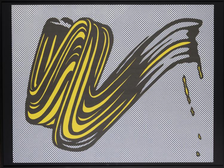 Hauptbild zu Objekt, 'Brushstroke' (invitation card from Gallery Leo Castelli in New York) ', 1965, Roy Lichtenstein, Ed. Gallery Castelli, New York, 151C 719