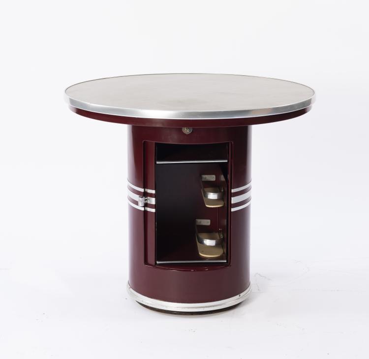 Bild 1 zu Objekt, 'Tanger / S' - 'Rundform' side table / liquor cabinet, c. 1954, Mauser-Werke, Waldeck, 151A 98