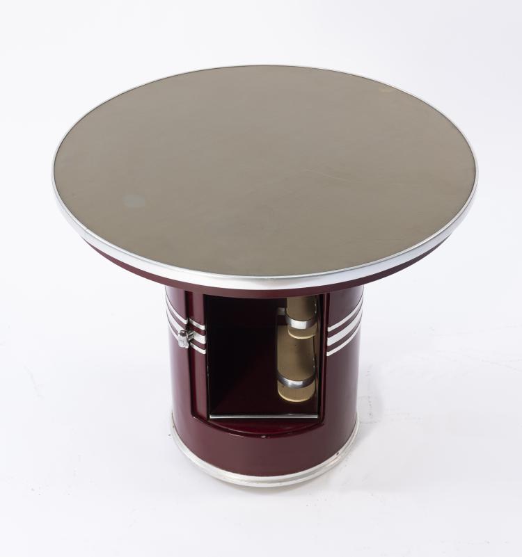 Bild 3 zu Objekt, 'Tanger / S' - 'Rundform' side table / liquor cabinet, c. 1954, Mauser-Werke, Waldeck, 151A 98