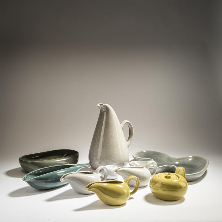 Bild 2 zu Objekt, Set of seven pieces from the 'American Modern' service, 1937, Russel Wright, Steubenville Pottery Co., Steubenville, OH, 151B 465