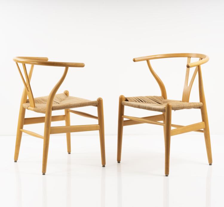 Bild 1 zu Objekt, Set of two 'Y' - 'CH-24' chairs, 1950, Hans J. Wegner, Hansen, Carl & S&oslash;n, Odense, 151B 317