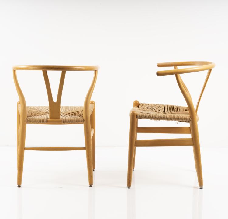 Bild 2 zu Objekt, Set of two 'Y' - 'CH-24' chairs, 1950, Hans J. Wegner, Hansen, Carl & S&oslash;n, Odense, 151B 317