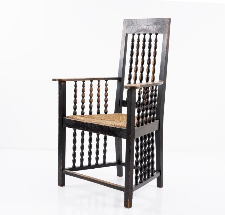 Bild 2 zu Objekt, Armchair 'String of balls', c. 1910, Heinrich Vogeler, Vogeler, Franz, Worpswede, 151A 10