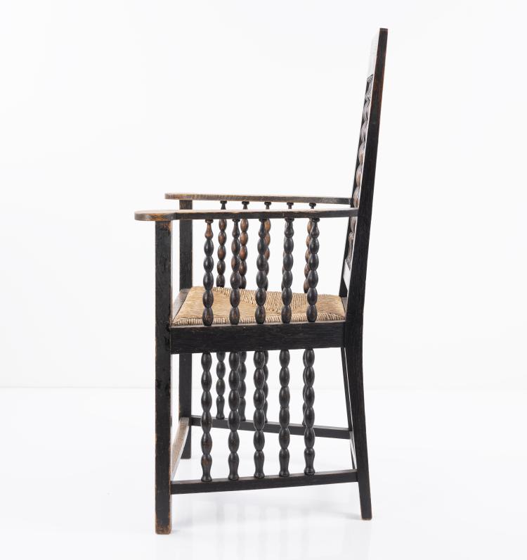 Bild 3 zu Objekt, Armchair 'String of balls', c. 1910, Heinrich Vogeler, Vogeler, Franz, Worpswede, 151A 10