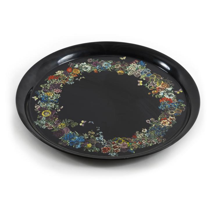Hauptbild zu Objekt, Tablett 'Fiori',1960er Jahre, Piero Fornasetti, Fornasetti, Mailand, 151B 504