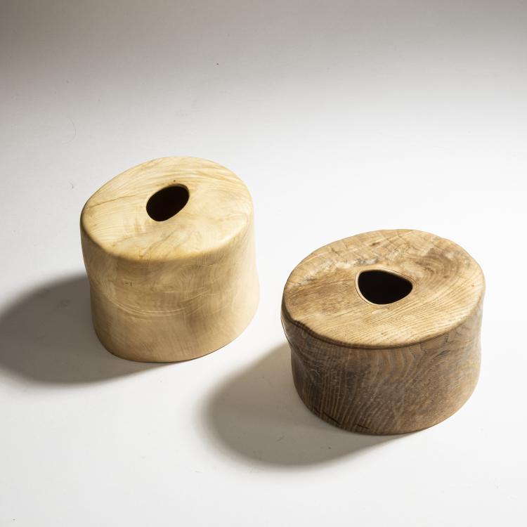 Bild 1 zu Objekt, Two wooden vessels, 2014, Ernst Gamperl, Gamperl, Ernst, 151A 238