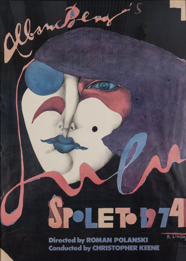 Hauptbild zu Objekt, Poster 'Alban Berg - Lulu - Spoleto', 1974, Richard Lindner, 151A 214