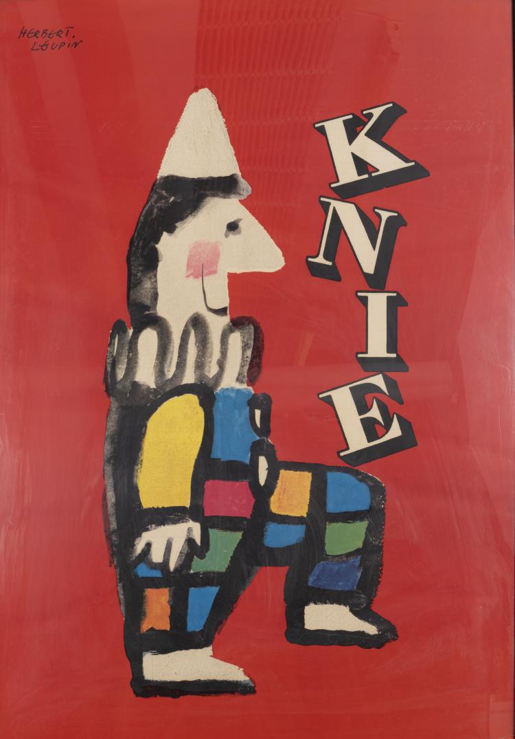 Hauptbild zu Objekt, Set of two Posters 'Knie', 1956, Herbert Leupin, 151A 210