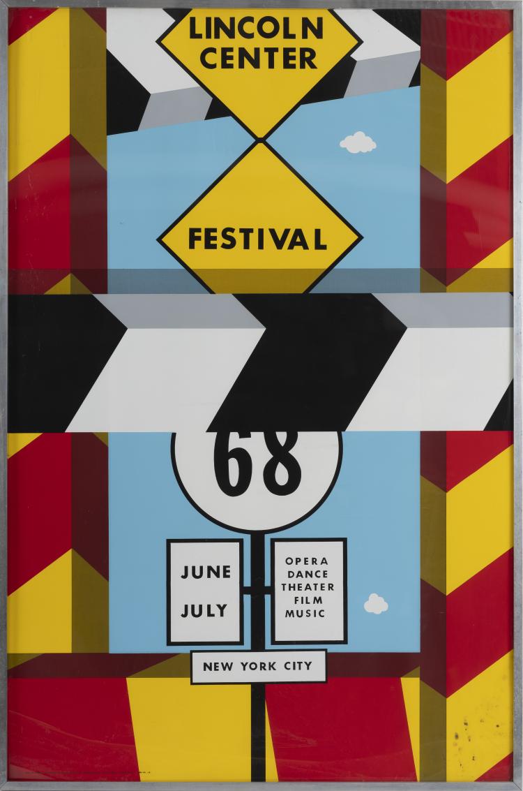 Hauptbild zu Objekt, Poster 'Lincoln Center Festival 68', 1968, Allan D'Arcangelo, 151A 212