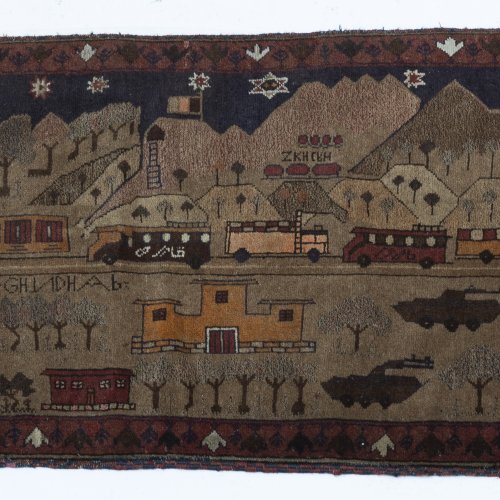 War carpet (Baluch), 1980s