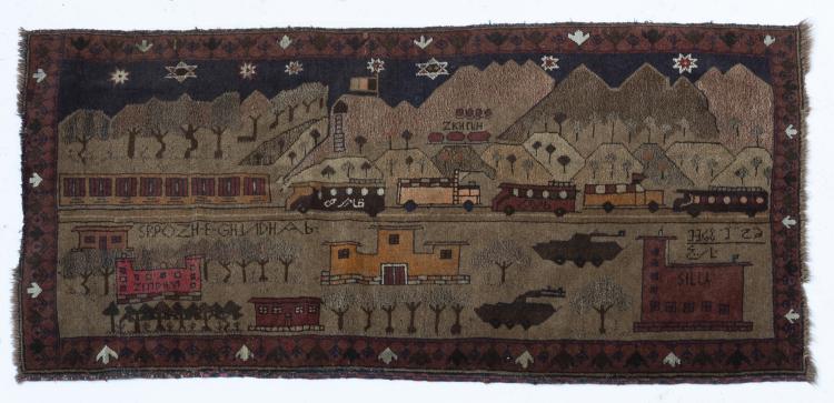 Hauptbild zu Objekt, Kriegsteppich (Belutsch), 1980er Jahre, Afghanistan, 151A 224