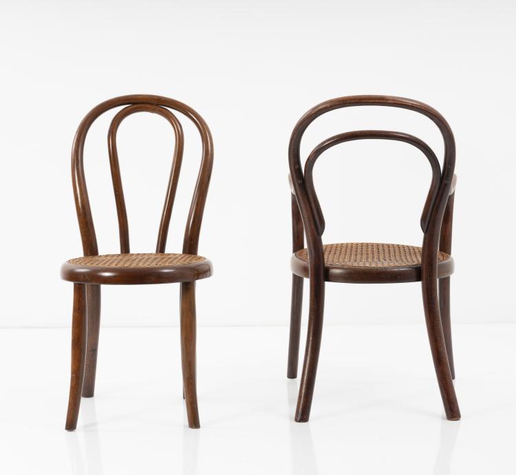 Bild 4 zu Objekt, Two children's chairs, c. 1885, Thonet, Wien, 151A 183