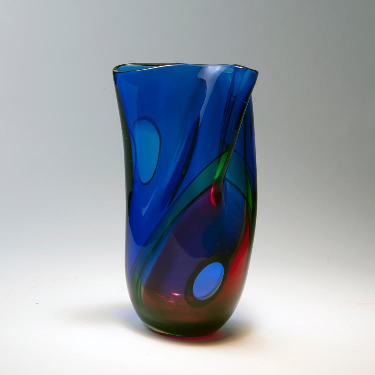 Bild 1 zu Objekt, 'Carnevale' vase, c. 1987, Archimede Seguso, Seguso, Archimede, Murano, 152C 800