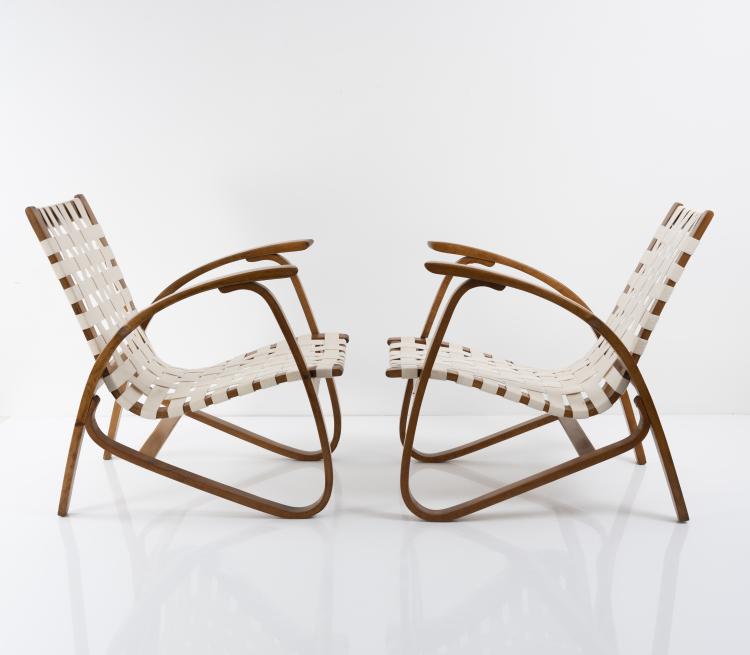 Hauptbild zu Objekt, Set of two armchairs, c. 1949, Jiři Vanek, &Uacute;luv, Tschechische Republik, 151B 289