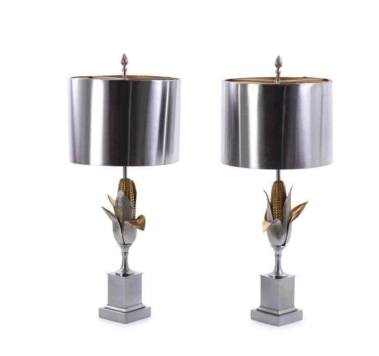 Hauptbild zu Objekt, Set of two table lights 'Epi de Ma&iuml;s', c. 1970, Maison Charles, Paris, 151B 530