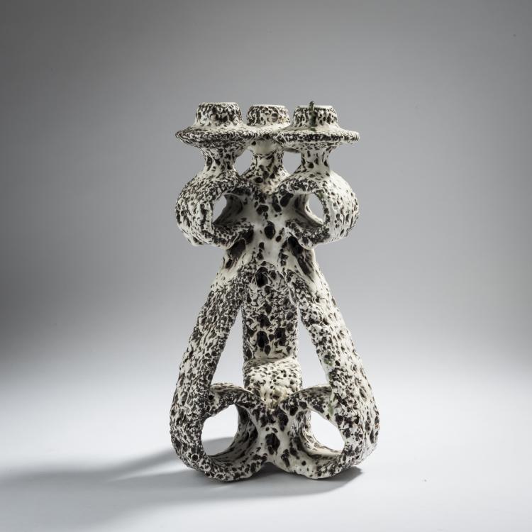 Hauptbild zu Objekt, Candlestick, 1960s, Marius Giuge, Giuge, Marius, Vallauris, 155B 390
