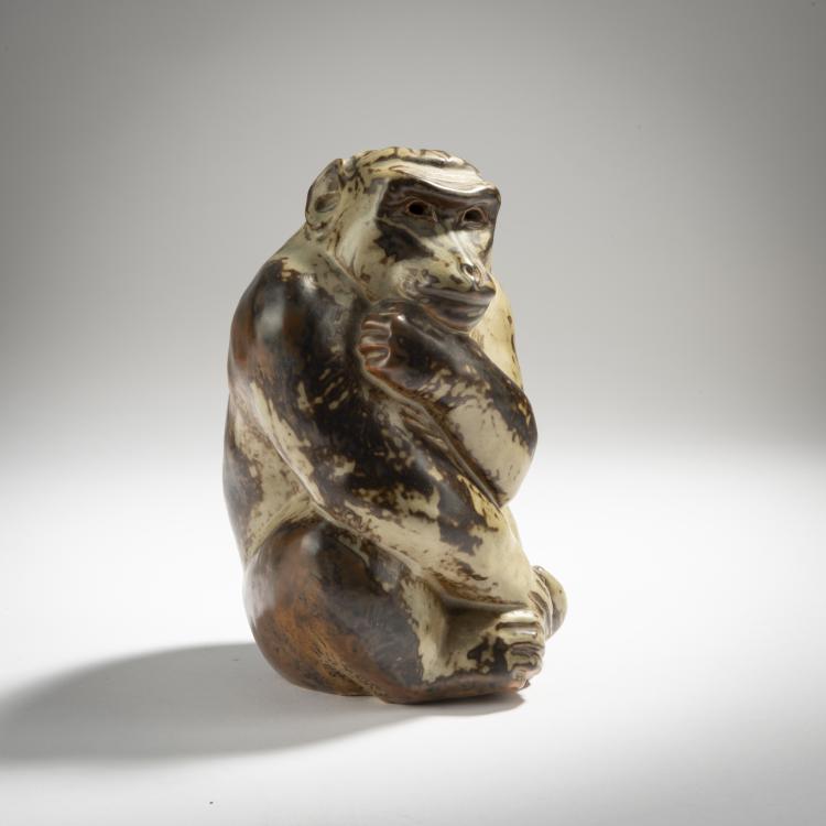 Hauptbild zu Objekt, Monkey, 1927, Knud Kyhn, Kopenhagen, KPM, 153C 610