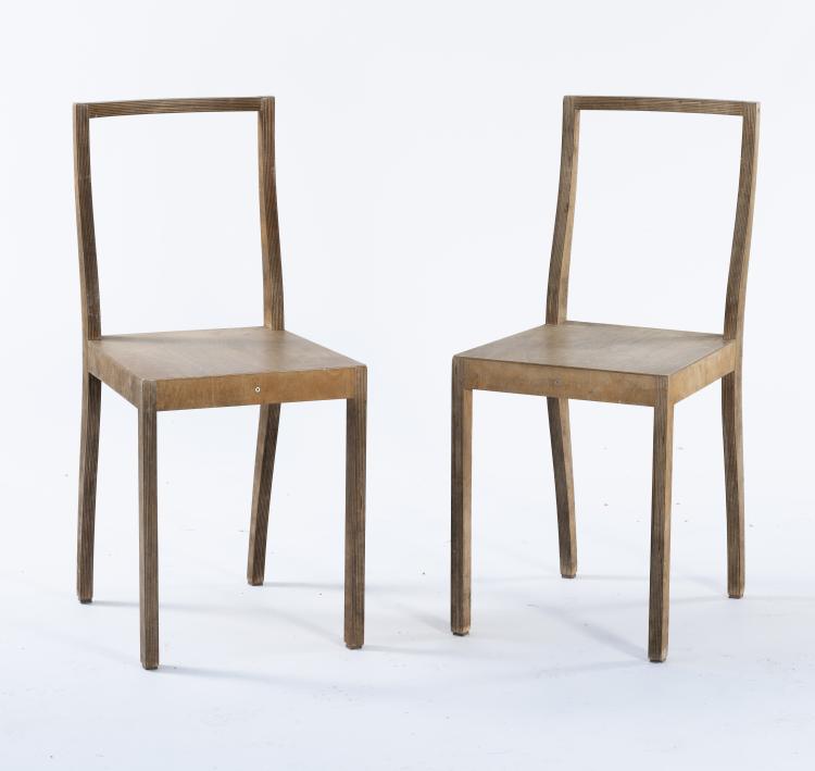 Hauptbild zu Objekt, Zwei St&uuml;hle 'Ply-Chair', 1988, Jasper Morrison, Vitra, Weil am Rhein, 151B 568