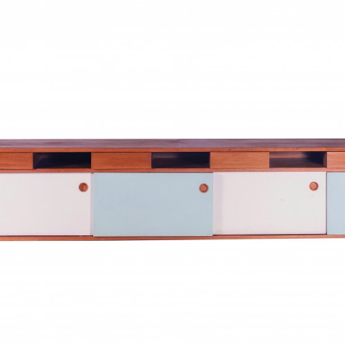 Unikat-Sideboard zur Wandmontage, um 1955