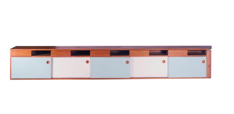 Hauptbild zu Objekt, Unique Sideboard, wall mounted, c. 1955, Herta-Maria Witzemann, Deutschland, 151A 104