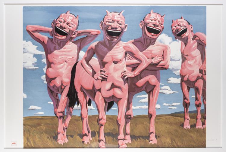 Hauptbild zu Objekt, 'Paen on Grassland', 2009, Yue Minjun, 151C 730