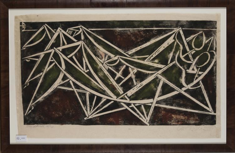 Hauptbild zu Objekt, Ohne Titel (Abstrakte Komposition), 1951, 151C 742