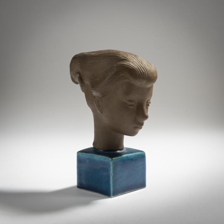 Hauptbild zu Objekt, 'Cleopatra', c. 1950, Johannes Hedegaard, Kopenhagen, KPM, 153C 613
