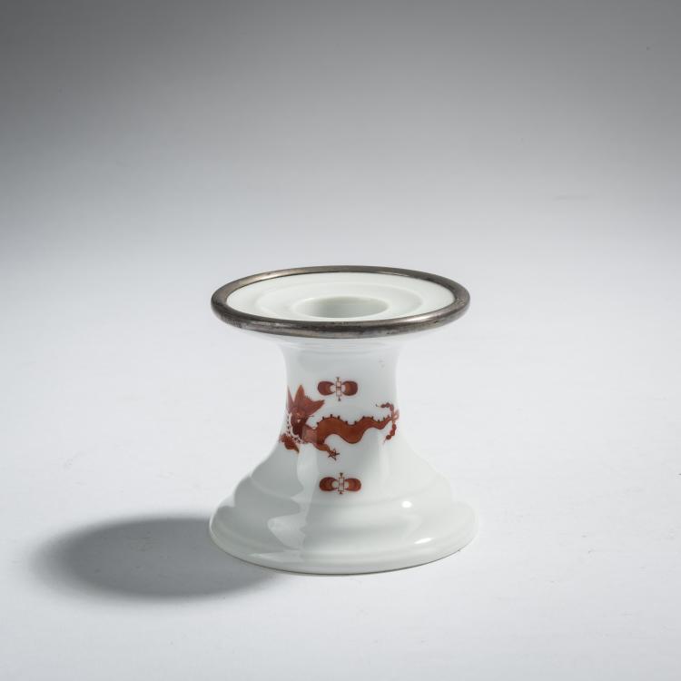 Hauptbild zu Objekt, 'Coral Court Dragon' candlestick, 1924-33, Meissen, StPM, 153C 558
