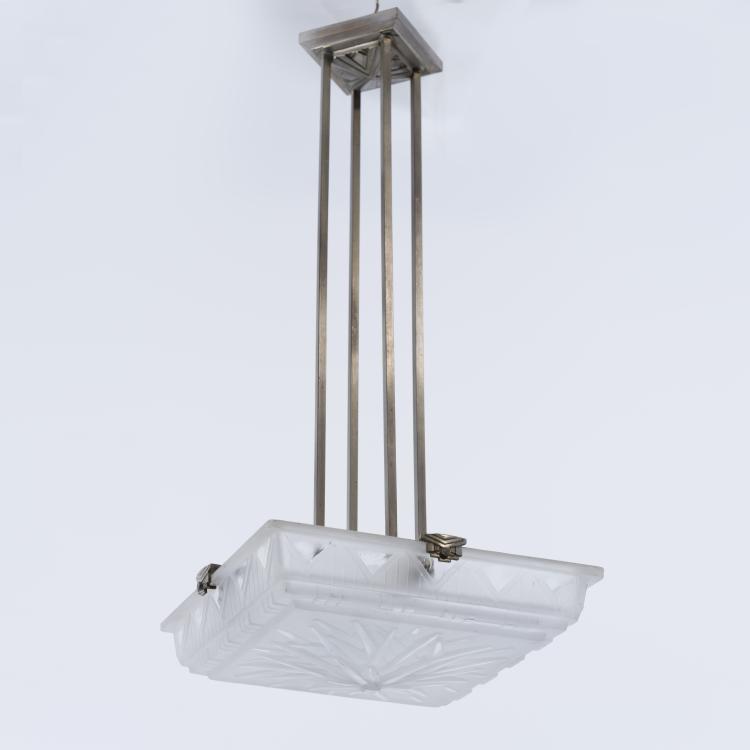 Hauptbild zu Objekt, Deckenleuchte, 1930er Jahre, Muller Fr&egrave;res, Lun&eacute;ville, 153B 269