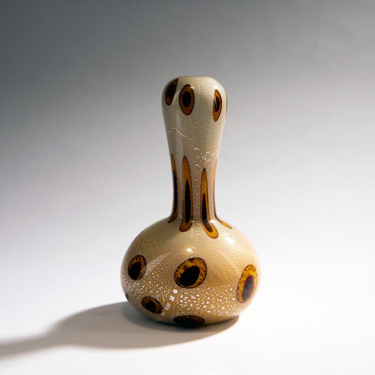 Bild 1 zu Objekt, Vase 'A reazione policrome', um 1950, Giulio Radi, A.Ve.M., Murano, 152C 739