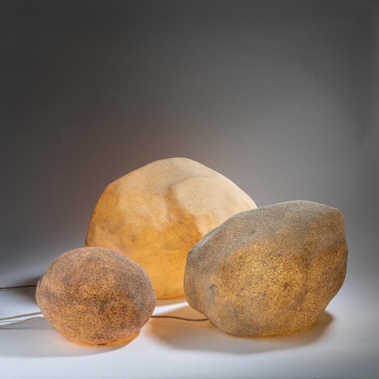Hauptbild zu Objekt, Set of three 'Dorra' floor lamps, 1969, Andr&eacute; Cazenave, Atelier A., Paris., 152B 542