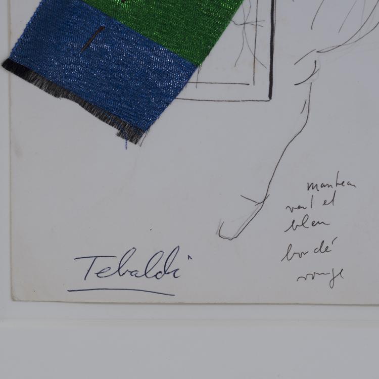 Bild 1 zu Objekt, Fashion drawing, 1963-69, Karl Lagerfeld, Lagerfeld, Karl, 152B 545