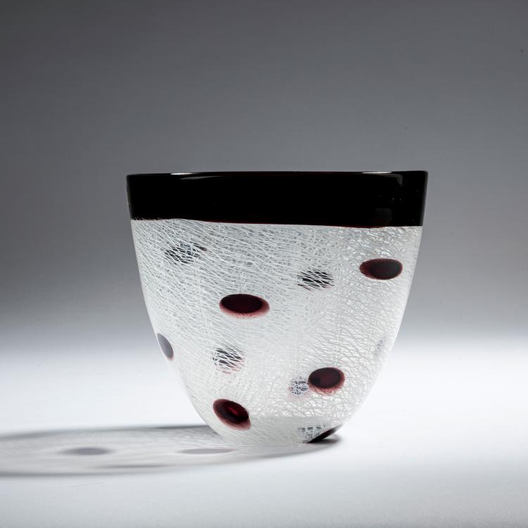 Hauptbild zu Objekt, 'Merletto a pois' vase, 1954, Archimede Seguso, Seguso, Archimede, Murano, 152C 795