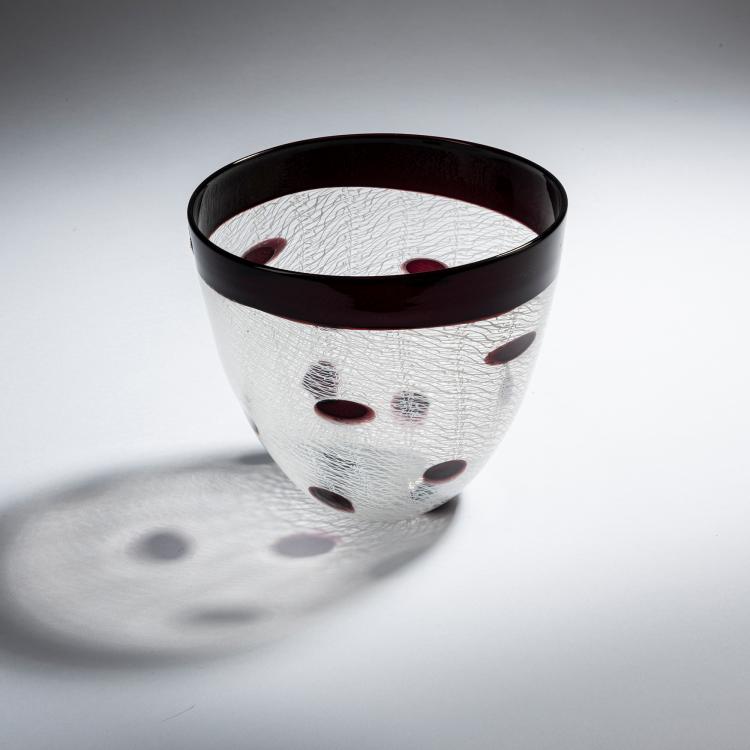 Bild 1 zu Objekt, 'Merletto a pois' vase, 1954, Archimede Seguso, Seguso, Archimede, Murano, 152C 795