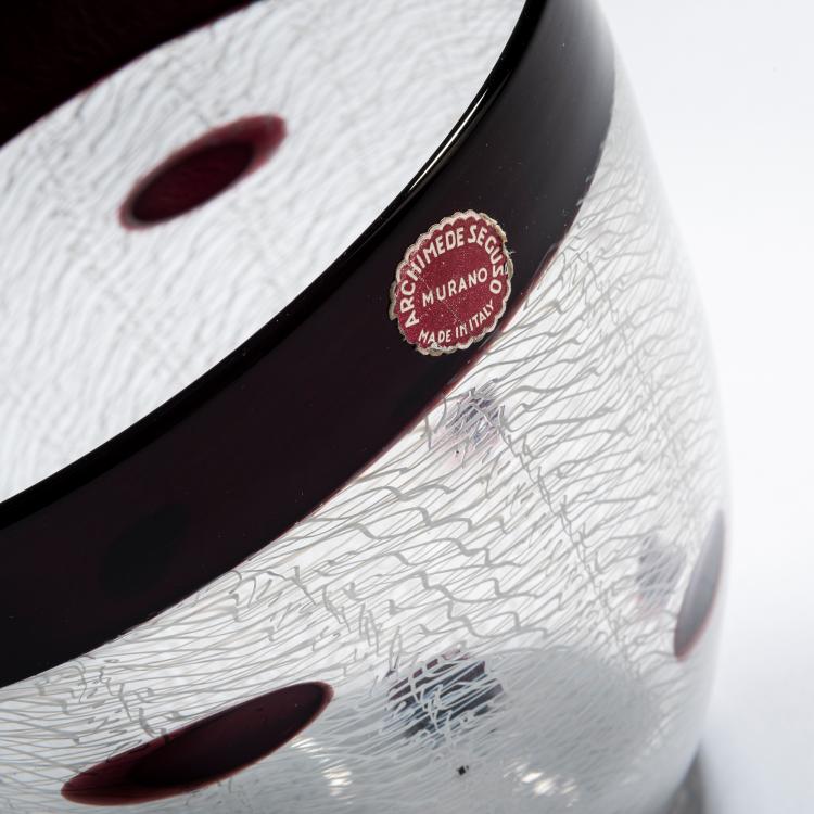 Bild 4 zu Objekt, 'Merletto a pois' vase, 1954, Archimede Seguso, Seguso, Archimede, Murano, 152C 795