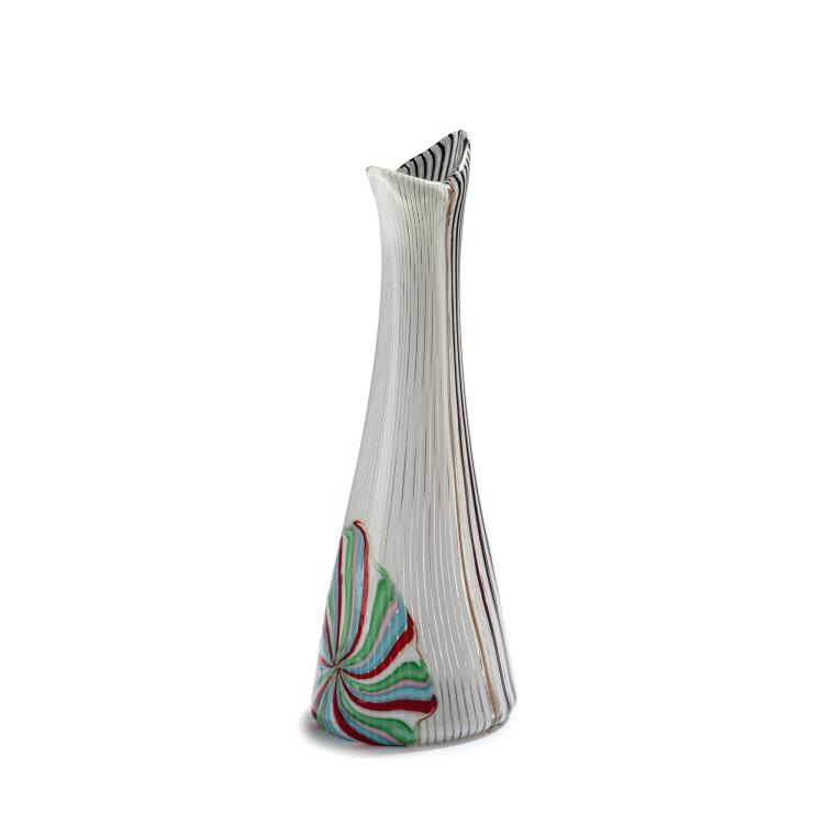 Bild 2 zu Objekt, 'Filigrana semplice a fascia bianca nera' vase, 1954, Dino Martens, Toso, Aureliano, Murano, 152C 832