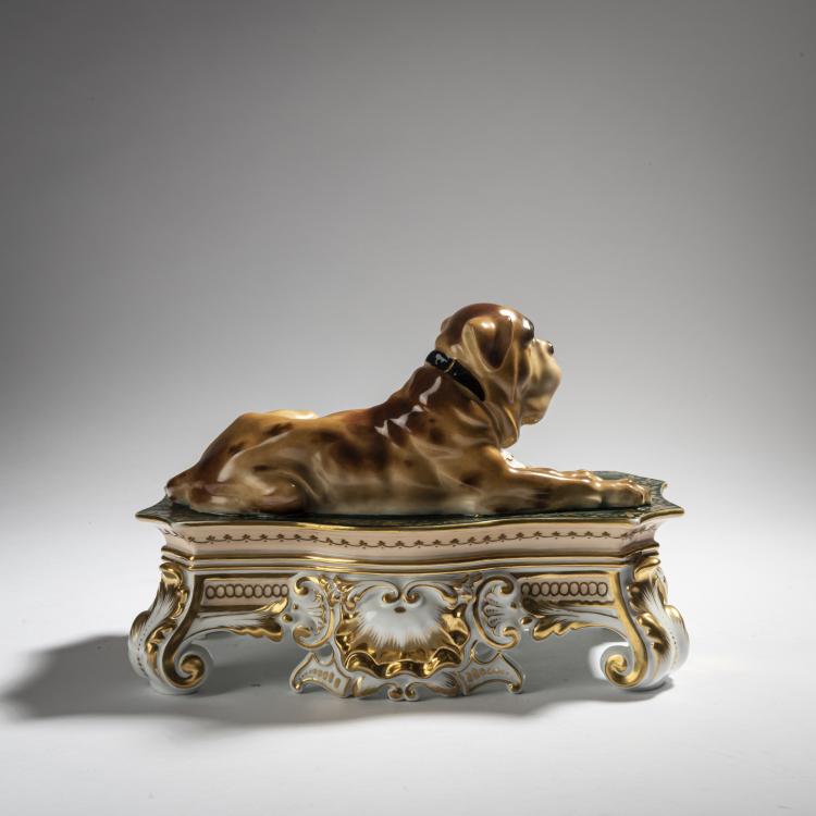 Bild 4 zu Objekt, Desk set with a dog, 1920s, Teichert, Ernst, Meissen, 153C 589