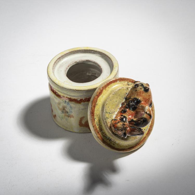 Bild 2 zu Objekt, Inkwell with fish, c. 1921, Kitty Rix-Ueno, Wiener Werkst&auml;tte, 153C 536