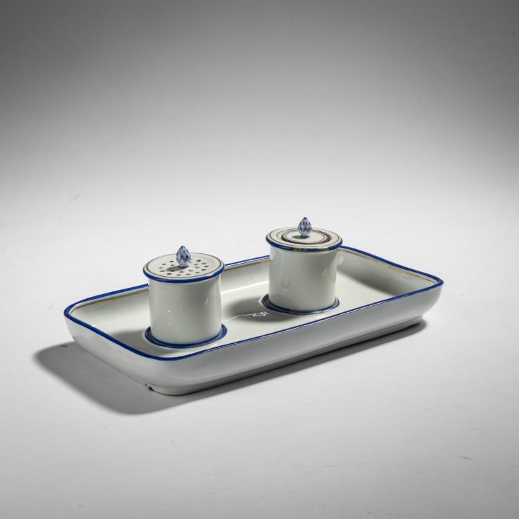 Hauptbild zu Objekt, Desk set, c. 1820, Meissen, KPM, 153C 554