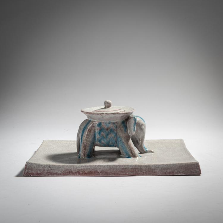 Hauptbild zu Objekt, Desk set with elephant, 1920s, Deutschland, 153C 544