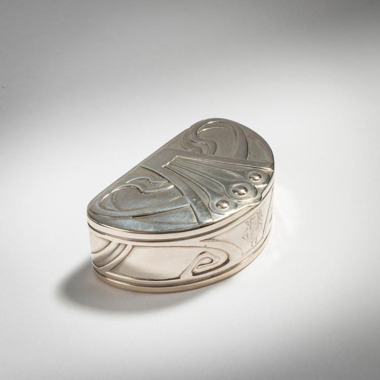 Hauptbild zu Objekt, Pill box, c. 1901, Patriz Huber (attributed), Mayer, Martin, Mainz, 153C 722