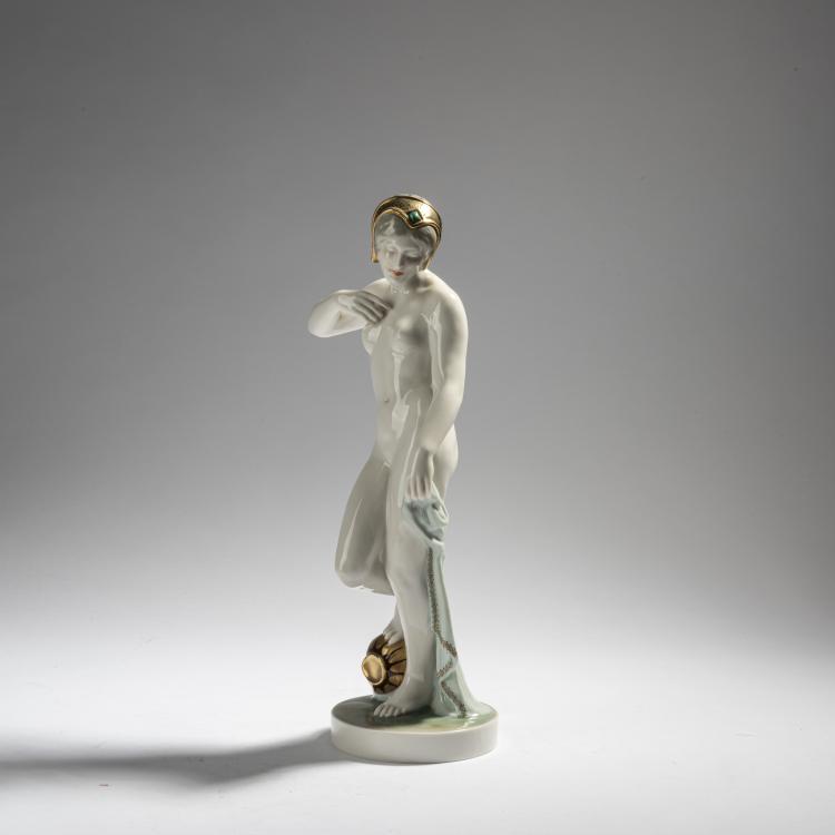 Bild 1 zu Objekt, 'Bather', before 1916, E. Brams, Schwarzburger Werkst&auml;tten, 153C 586