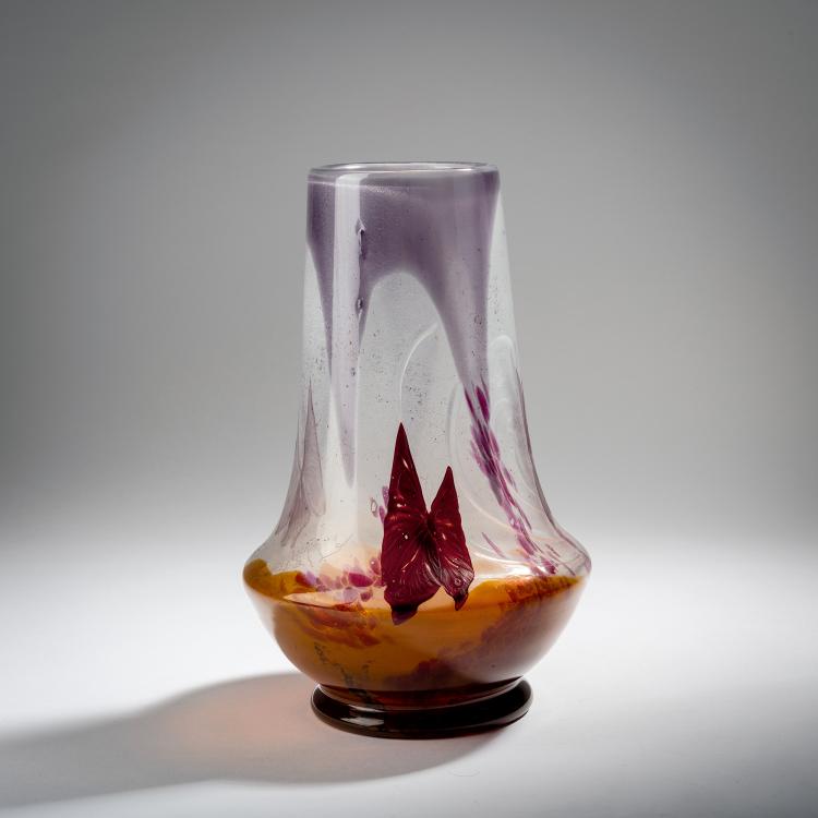 Hauptbild zu Objekt, Marquetry Vase 'Papillon', c. 1898, Emile Gall&eacute;, Gall&eacute;, Emile, Nancy, 153B 208