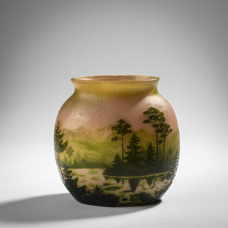 Bild 1 zu Objekt, Vase 'Paysage', um 1910, Riedel, Josef, Polaun, 153B 407