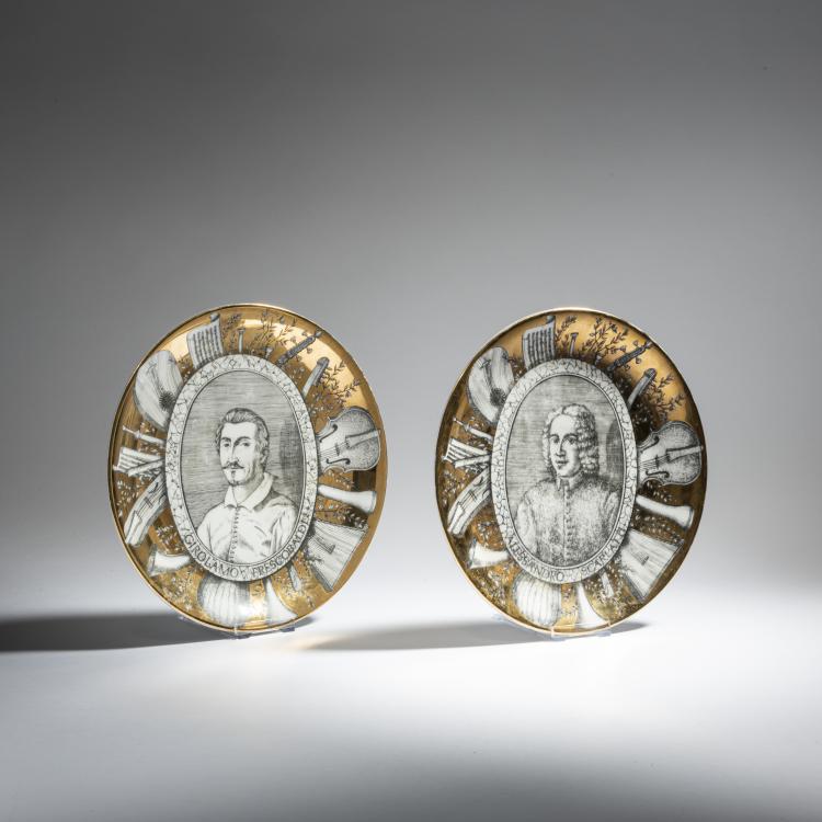 Bild 1 zu Objekt, Set of two 'Grandi Maestri' plates, 1967, Piero Fornasetti, Fornasetti, Mailand, 152A 224