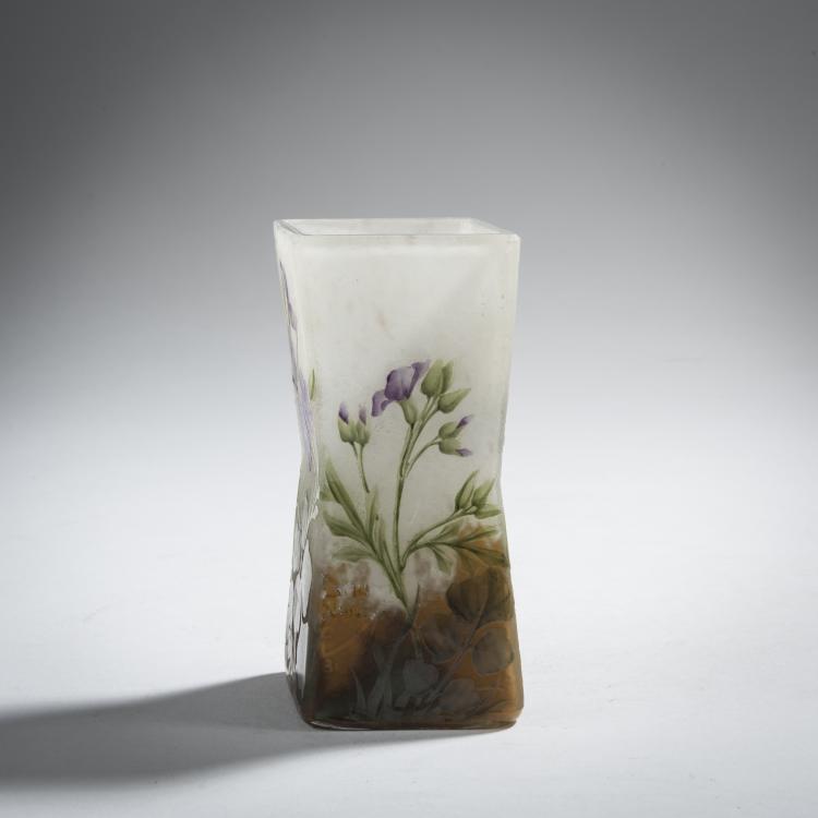 Hauptbild zu Objekt, Vase 'Fleurs de Lin', um 1905, Daum Fr&egrave;res, Nancy, 153B 120