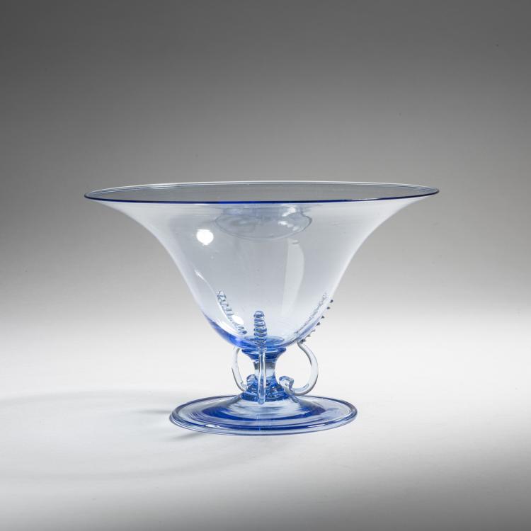 Bild 1 zu Objekt, Aufsatzschale, 1921/22, Vittorio Zecchin, Cappellin, M.V.M., Murano, 152C 608