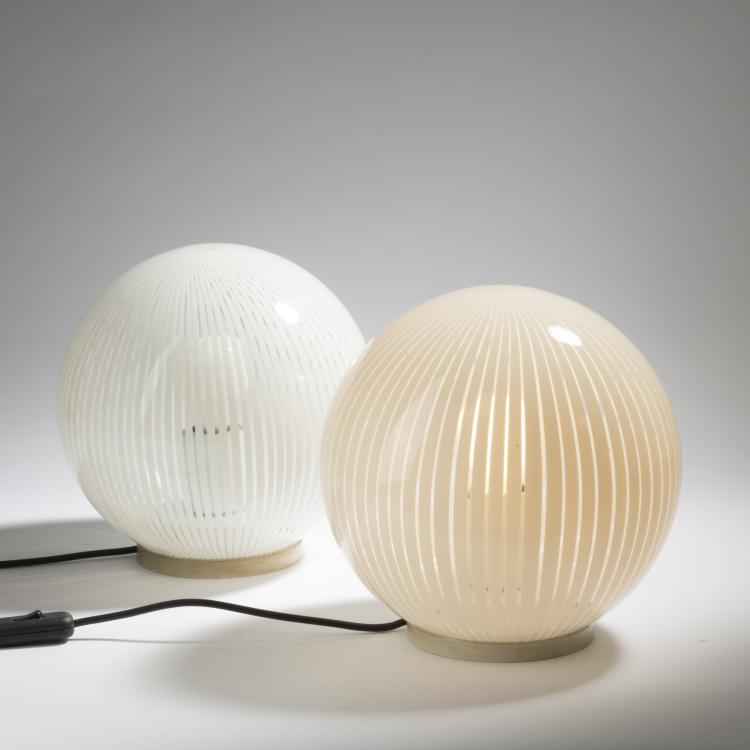 Bild 1 zu Objekt, Sechs Tischleuchten, 1960er Jahre, Massimo Vignelli, Venini & C., Murano, 152A 161