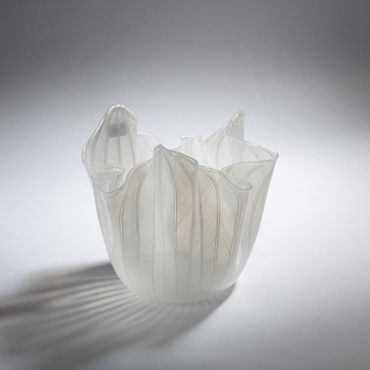 Bild 1 zu Objekt, 'Fazzoletto' vase, c. 1950, Fulvio Bianconi, Venini & C., Murano, 152C 638